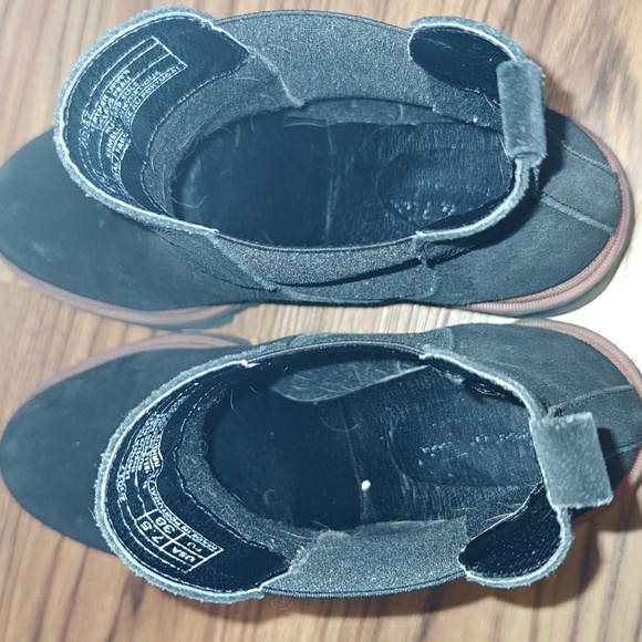 Antonio de Faria Black Suede Leather Lugged Chunky Heel Chelsea Boots - Picture 5 of 7